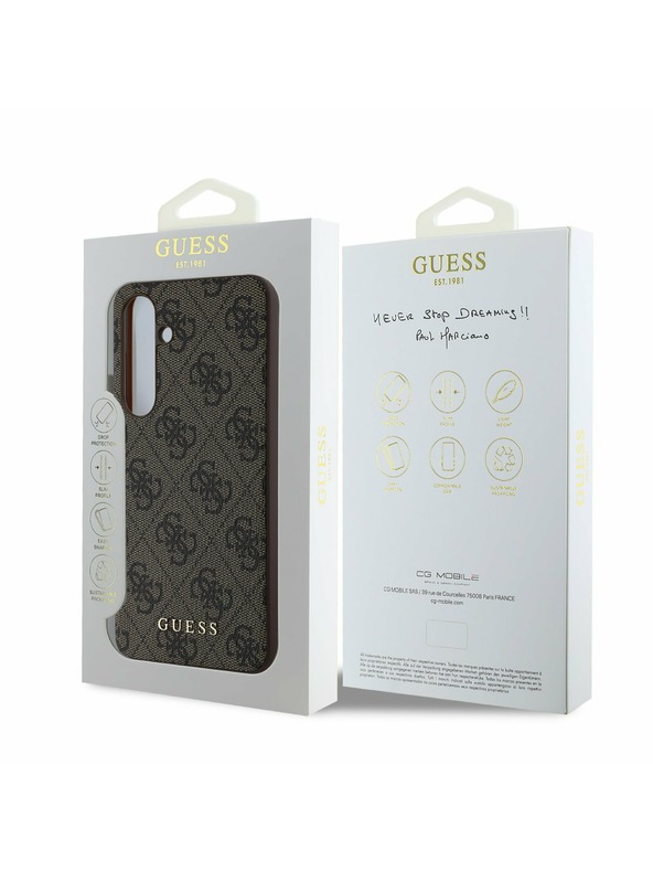 Guess Guess 4G Stražnji Poklopac za Samsung Galaxy S24 FE Brown