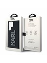 Karl Lagerfeld Karl Lagerfeld 3D Guma Glitter Logo Stražnji Zaštitni Poklopac za Samsung Galaxy S24 Ultra Crna