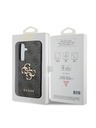 Guess Guess PU 4G Metal Logo Stražnji Zaštitni Poklopac za Samsung Galaxy S24+ Siva