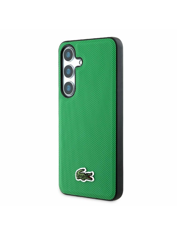 Lacoste Lacoste Iconic Petit Pique Tkani Logo MagSafe Stražnji Zaštitni Poklopac za Samsung Galaxy S25 Zelena