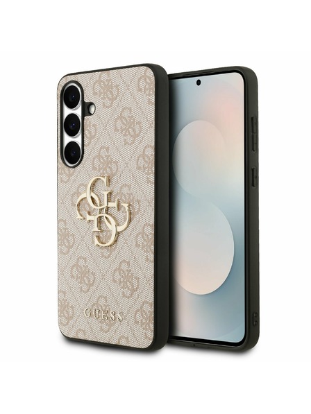 Guess Guess PU 4G Metal Logo Stražnji Zaštitni Poklopac za Samsung Galaxy S25 FE Ružičasta