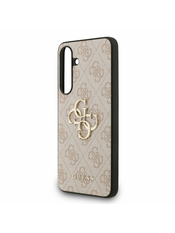 Guess Guess PU 4G Metal Logo Stražnji Zaštitni Poklopac za Samsung Galaxy S25 FE Ružičasta