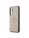 Guess Guess PU 4G Metal Logo Stražnji Zaštitni Poklopac za Samsung Galaxy S25 FE Ružičasta