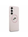 Karl Lagerfeld Karl Lagerfeld Tekući Silikon K&CH Glave MagSafe Stražnji Zaštitni Poklopac za Samsung Galaxy S25 FE Ružičasta