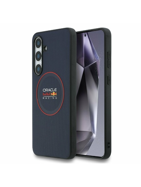 Red Bull Red Bull PU Kožna Crveni Prsten MagSafe Stražnji Zaštitni Poklopac za Samsung Galaxy S25 FE Mornarica