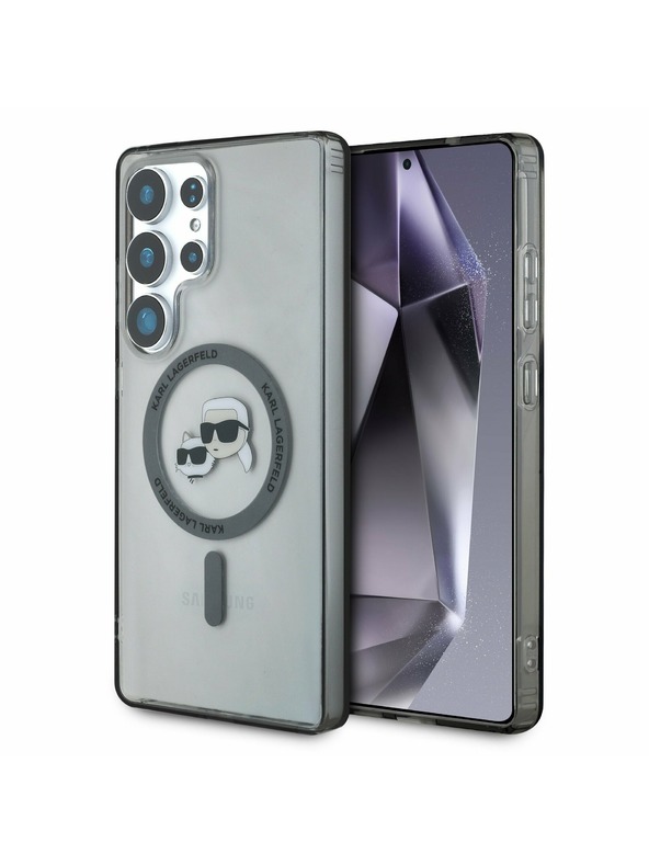 Karl Lagerfeld Karl Lagerfeld IML K&CH Glave MagSafe Stražnji Zaštitni Poklopac za Samsung Galaxy S25 Ultra Crna