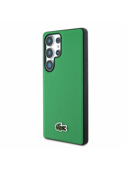 Lacoste Lacoste Iconic Petit Pique Tkani Logo MagSafe Stražnji Zaštitni Poklopac za Samsung Galaxy S25 Ultra Zelena