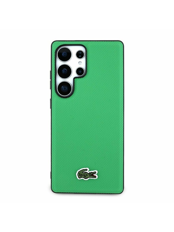 Lacoste Lacoste Iconic Petit Pique Tkani Logo MagSafe Stražnji Zaštitni Poklopac za Samsung Galaxy S25 Ultra Zelena