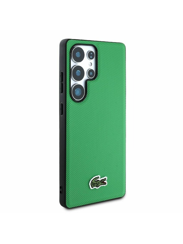 Lacoste Lacoste Iconic Petit Pique Tkani Logo MagSafe Stražnji Zaštitni Poklopac za Samsung Galaxy S25 Ultra Zelena