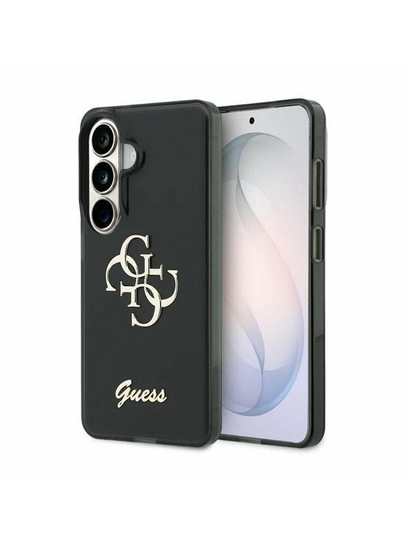 Guess Guess IML 4G Script Metal Logo Stražnji Zaštitni Poklopac za Samsung Galaxy 26 Crna