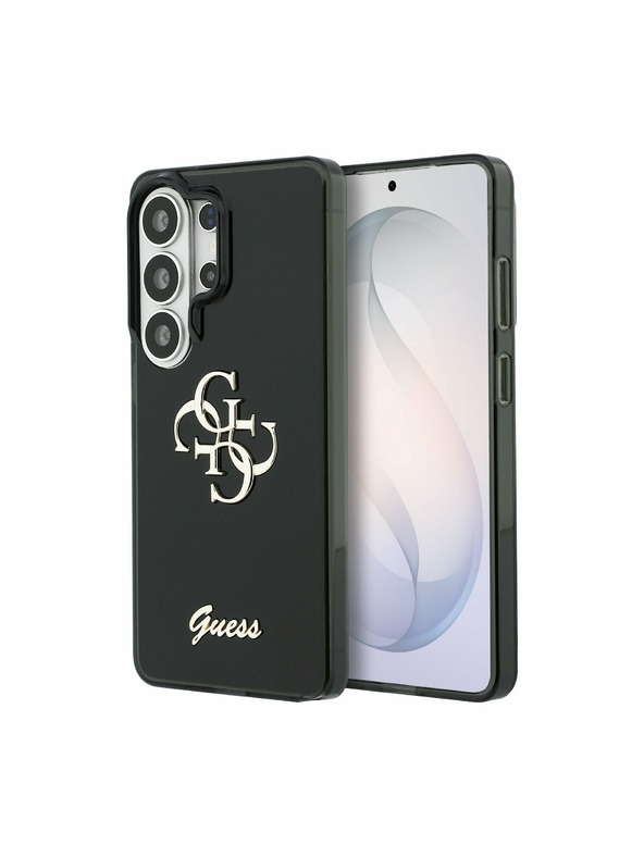 Guess Guess IML 4G Script Metal Logo Stražnji Zaštitni Poklopac za Samsung Galaxy 26 Ultra Crna