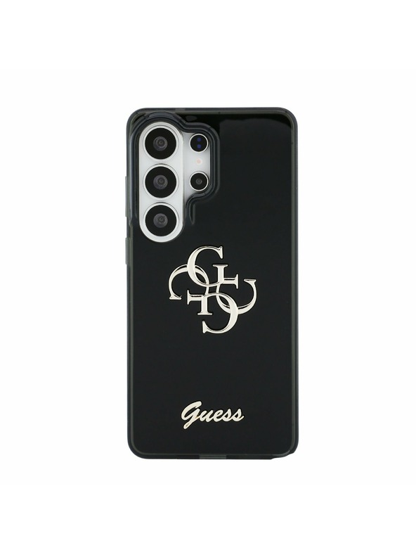 Guess Guess IML 4G Script Metal Logo Stražnji Zaštitni Poklopac za Samsung Galaxy 26 Ultra Crna