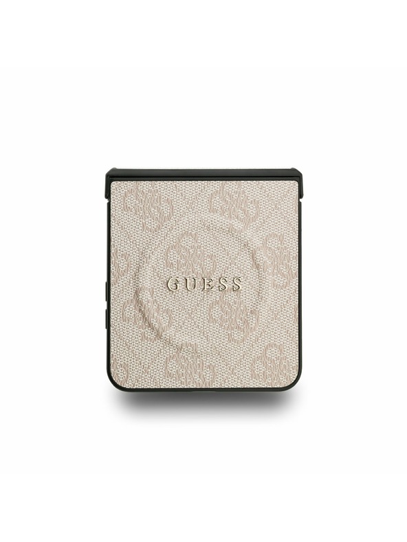 Guess Guess PU Kožna 4G Obojeni Prsten Magnetski Stražnji Zaštitni Poklopac za Samsung Galaxy Z Flip 7 Ružičasta