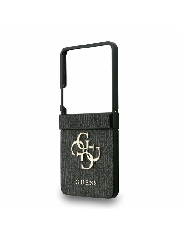 Guess Guess PU 4G Metal Logo Stražnji Zaštitni Poklopac za Samsung Galaxy Z Flip 7 Siva