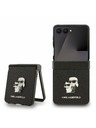 Karl Lagerfeld Karl Lagerfeld PU Saffiano Karl and Choupette Stražnji Zaštitni Poklopac za Samsung Galaxy Z Flip 7 Crna