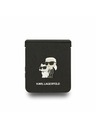 Karl Lagerfeld Karl Lagerfeld PU Saffiano Karl and Choupette Stražnji Zaštitni Poklopac za Samsung Galaxy Z Flip 7 Crna
