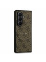 Guess Guess PU Kožna 4G Obojeni Prsten Magnetski Stražnji Zaštitni Poklopac za Samsung Galaxy Z Fold 7 Smeđa