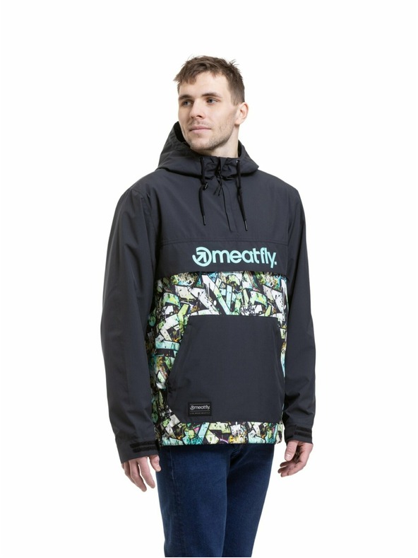 Meatfly Meatfly muška street jakna Garen Black / Graffiti