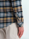 Ombre Clothing Ombre Clothing Muška narančasto siva flanelska majica