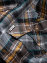 Ombre Clothing Ombre Clothing Muška narančasto siva flanelska majica