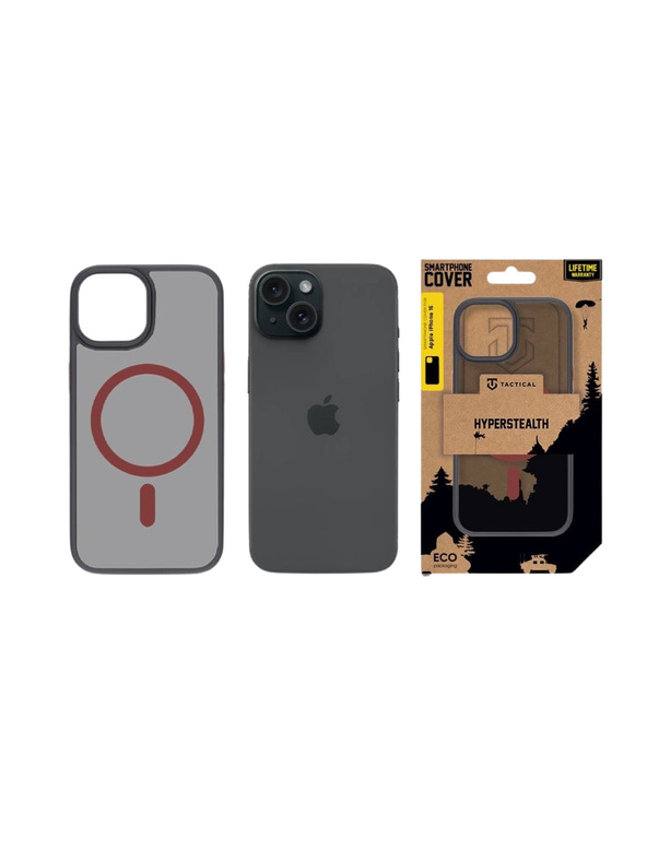 Tactical Tactical MagForce Hyperstealth 2.0 Zaštita za Apple iPhone 15 Black/Red