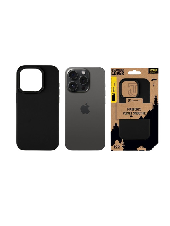 Tactical Tactical MagForce Velvet Smoothie Zaštita za Apple iPhone 15 Pro Asphalt