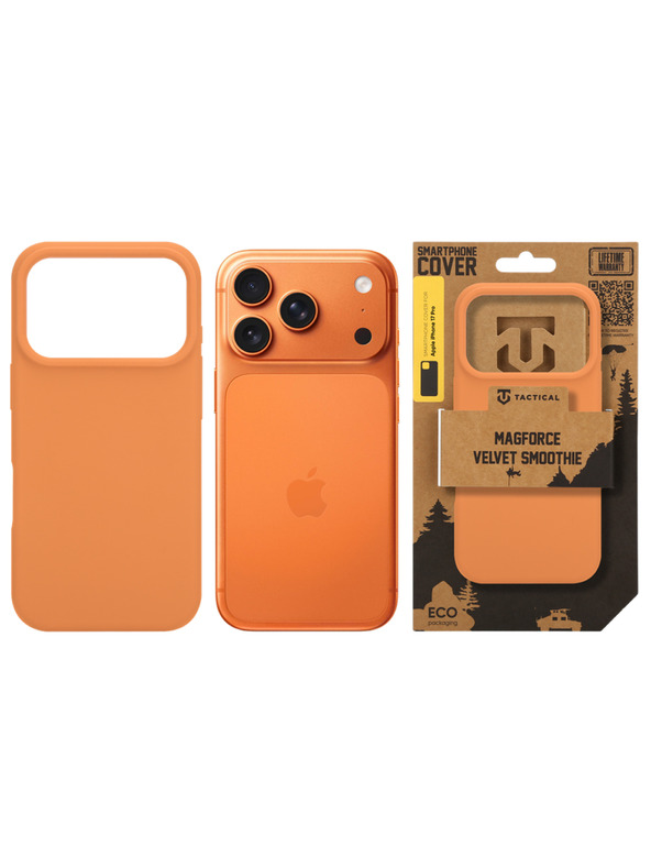 Tactical Tactical MagForce Velvet Smoothie Zaštita za Apple iPhone 17 Pro Agent Orange