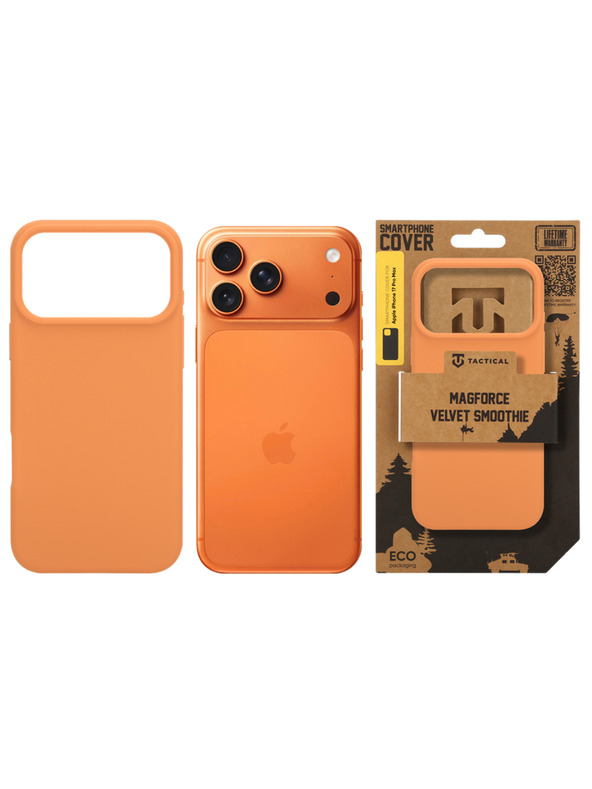 Tactical Tactical MagForce Velvet Smoothie Zaštita za Apple iPhone 17 Pro Max Agent Orange