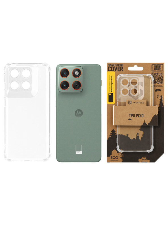 Tactical Tactical TPU Plyo Zaštita za Motorola Edge 70 Fusion Transparent