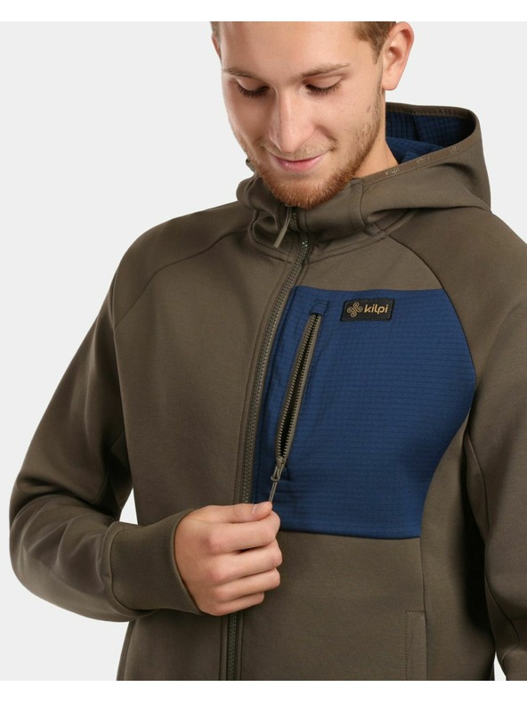 Kilpi Muška pamučna hoodie Kilpi BALU-M Khaki