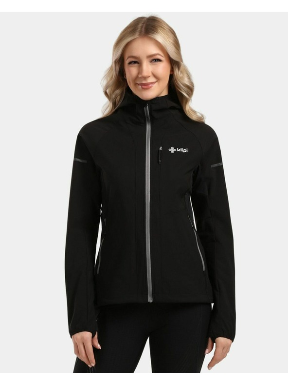 Kilpi Ženska nemembranska softshell trkaća jakna Kilpi BALEO-W Crna