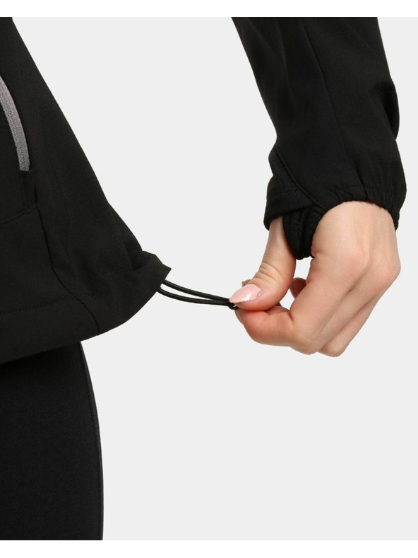Kilpi Ženska nemembranska softshell trkaća jakna Kilpi BALEO-W Crna