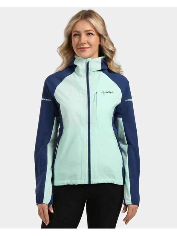 Kilpi Ženska nemembranska softshell trkaća jakna Kilpi BALEO-W Mentolna
