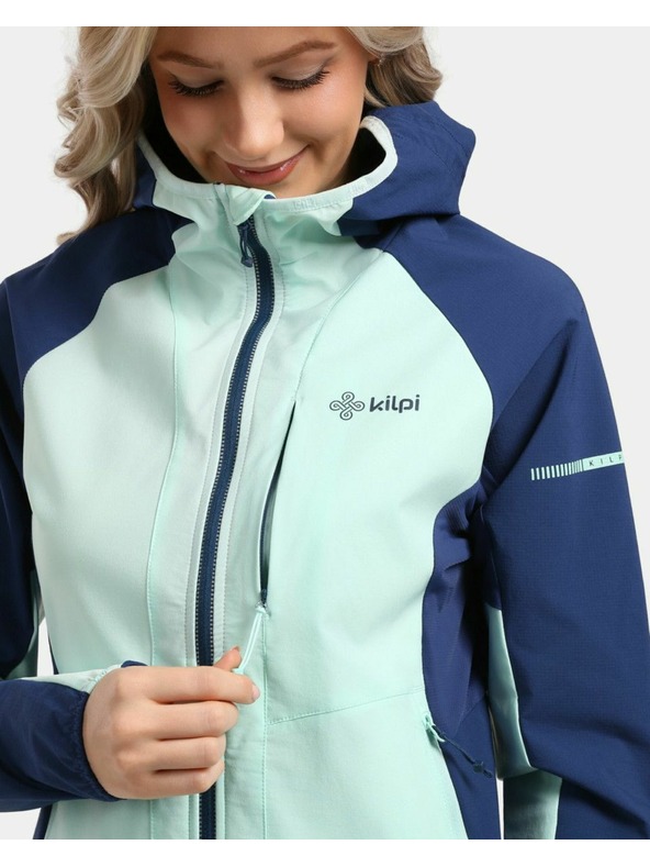 Kilpi Ženska nemembranska softshell trkaća jakna Kilpi BALEO-W Mentolna