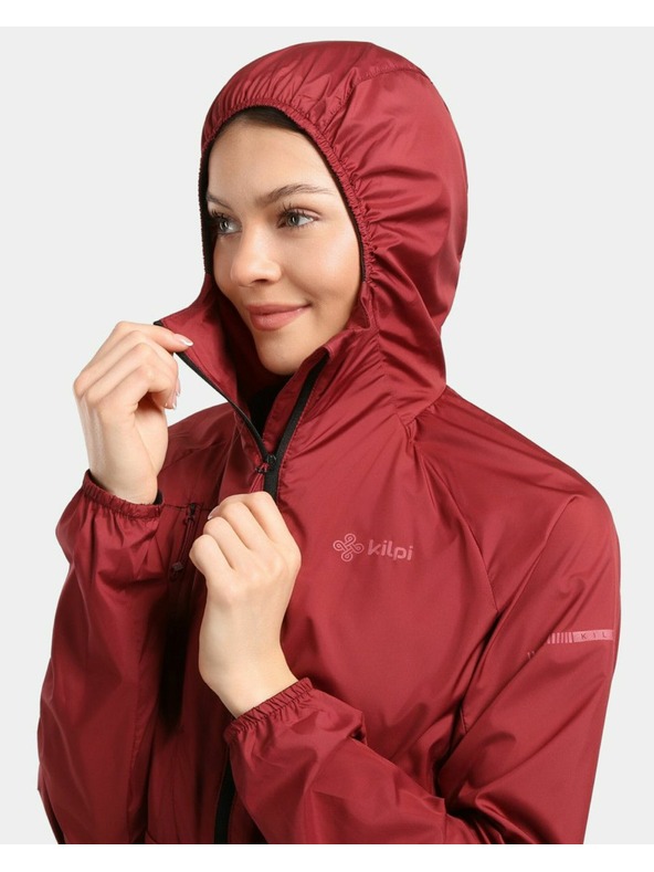 Kilpi Ženska laka vjetrozaštitna jakna Kilpi ROSA-W Tamno crvena