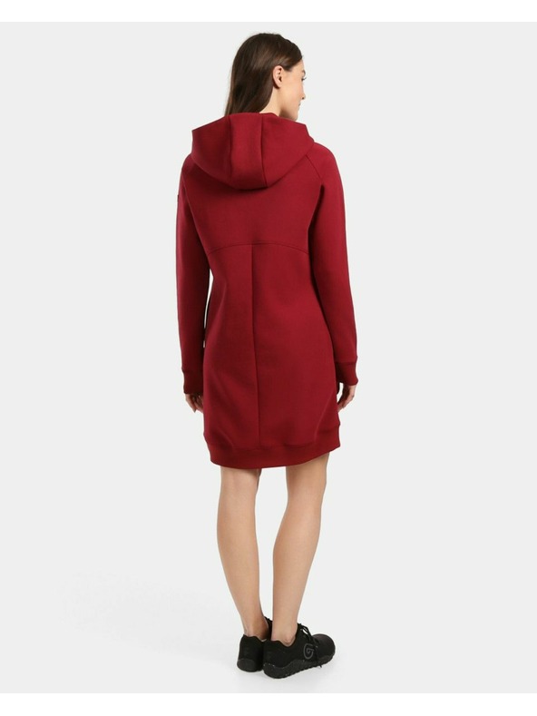 Kilpi Ženski dugačak hoodie Kilpi HEYDEN-W Tamno crvena