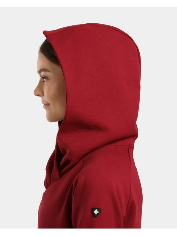 Kilpi Ženski dugačak hoodie Kilpi HEYDEN-W Tamno crvena