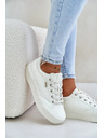 BIG STAR SHOES Ženski tenisici na platformi topli Big Star – bijeli