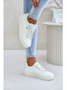 BIG STAR SHOES Ženski tenisici na platformi topli Big Star – bijeli