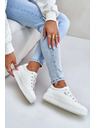 BIG STAR SHOES Ženski tenisici na platformi topli Big Star – bijeli