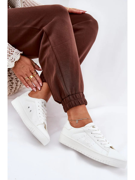 BIG STAR SHOES Ženski niski tenisici iz ECO kože Big Star – bijeli