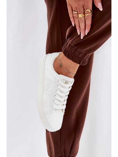 BIG STAR SHOES Ženski niski tenisici iz ECO kože Big Star – bijeli