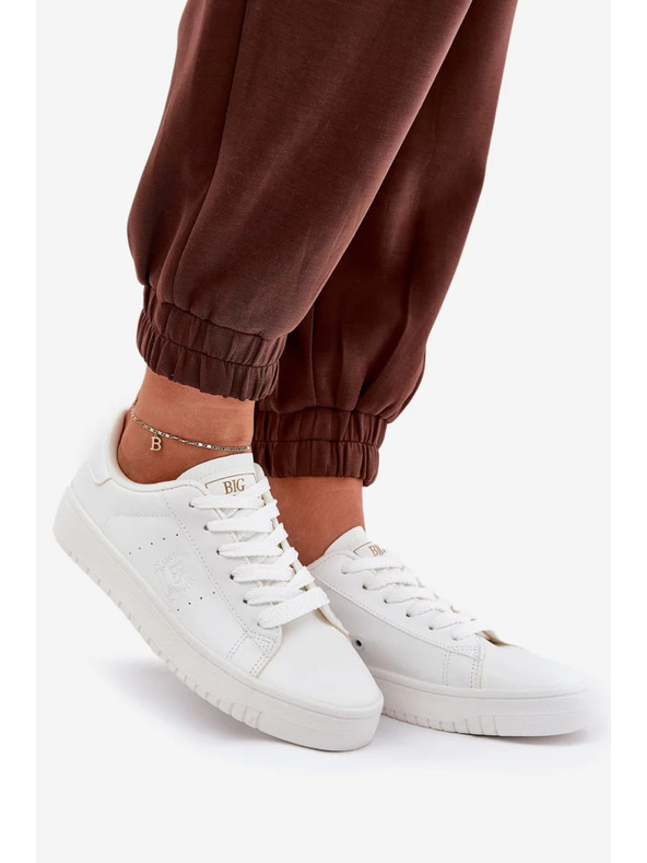 BIG STAR SHOES Ženski niski tenisici iz ECO kože Big Star – bijeli