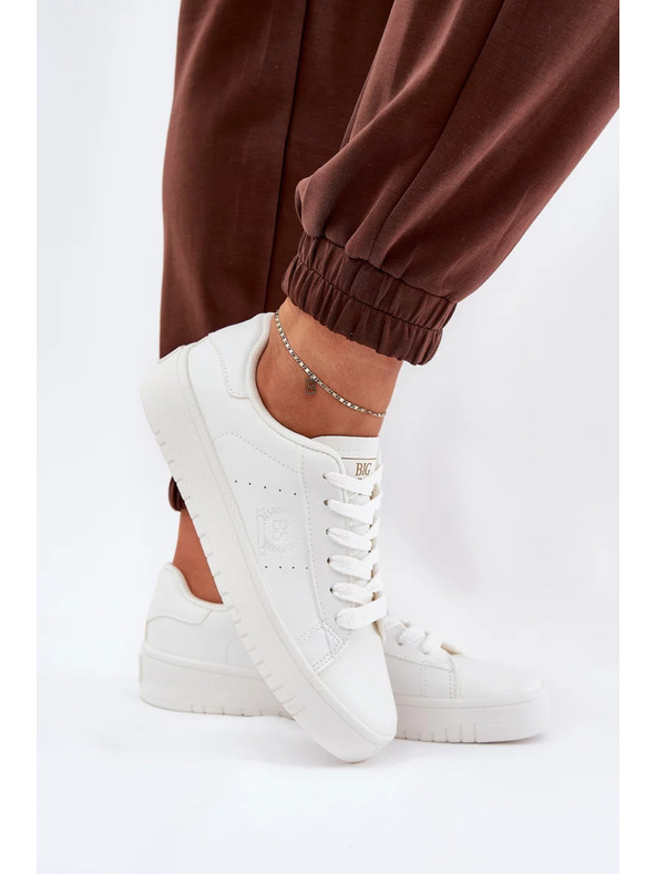 BIG STAR SHOES Ženski niski tenisici iz ECO kože Big Star – bijeli