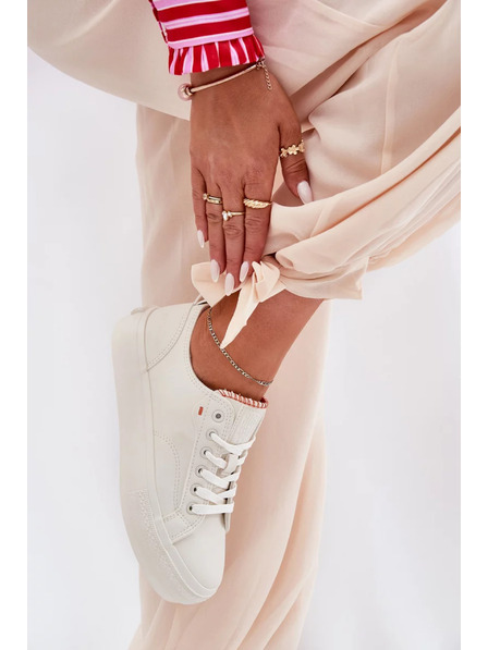 BIG STAR SHOES Ženski tenisici na platformi Big Star – svjetlo bež