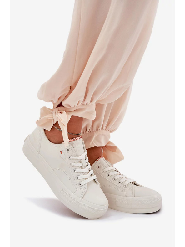 BIG STAR SHOES Ženski tenisici na platformi Big Star – svjetlo bež
