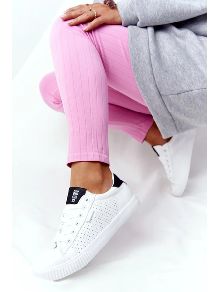 BIG STAR SHOES Ženski moderni tenisici Big Star – bijeli/crni
