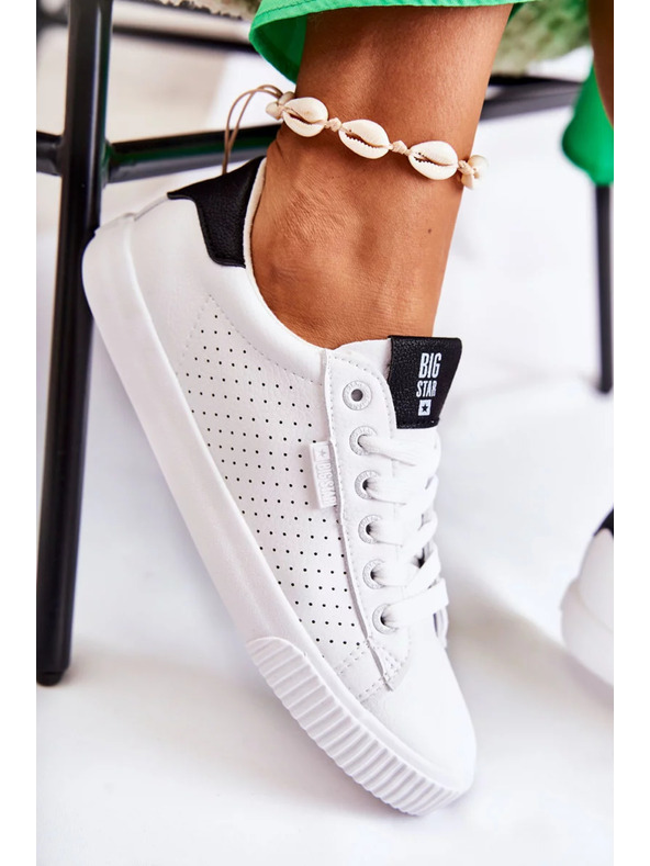 BIG STAR SHOES Ženski moderni tenisici Big Star – bijeli/crni
