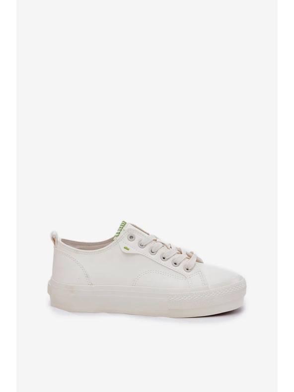 BIG STAR SHOES Ženski tenisici na platformi iz ECO kože Big Star – bijeli
