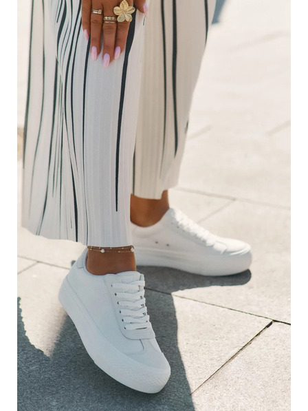 BIG STAR SHOES Ženski tenisici na platformi Big Star – bijeli